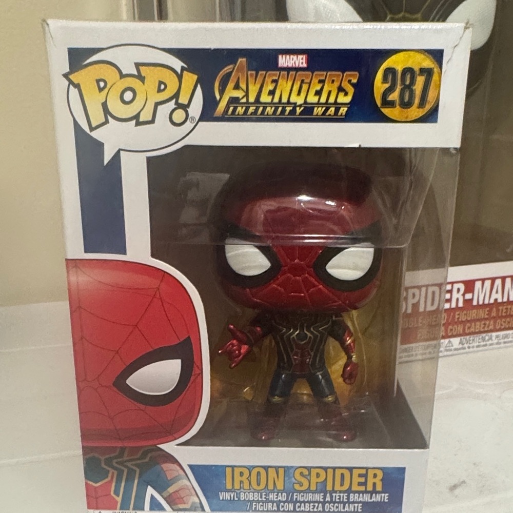 Pop Iron Spider Vinyl Figure - Red and Black